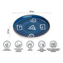 Тарелка-блюдо керамическая 20х20х2.5 см BLUE MARINE PERFECTO LINEA 17-122001 (17-122001) 