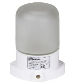 Светильник НПБ400 для сауны настенно-потолочный белый, 60 Вт IP54 TDM SQ0303-0048