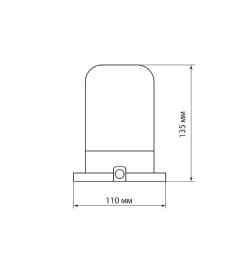 Светильник НПБ400 для сауны настенно-потолочный белый, 60 Вт IP54 TDM SQ0303-0048