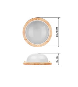 Светильник НПБ1101 сосна круг 100Вт IP54 TDM SQ0303-0424