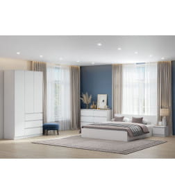 Комод Ницца-7 (Белый) Астрид-мебель ЦРК.НЦ.07