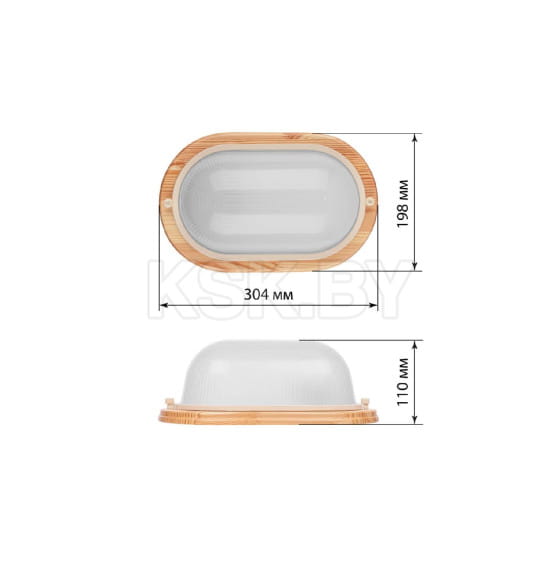 Светильник НПБ1201 сосна овал 100Вт IP54 TDM SQ0303-0428 (SQ0303-0428) 
