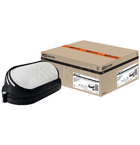 Светильник НПБ1407 черный овал ресничка 60Вт IP54 TDM SQ0303-0054 (SQ0303-0054) 
