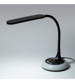 Настольный светильник NLED-481-10W-BK светодиодный с RGB  черный ЭРА
