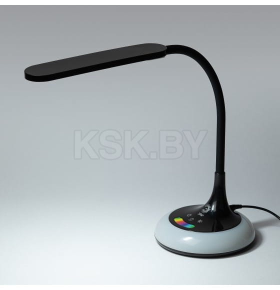 Настольный светильник NLED-481-10W-BK светодиодный с RGB  черный ЭРА (Б0048592) 