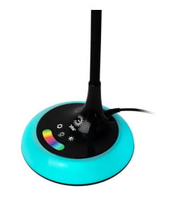 Настольный светильник NLED-481-10W-BK светодиодный с RGB  черный ЭРА
