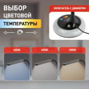 Настольный светильник NLED-481-10W-BK светодиодный с RGB  черный ЭРА (Б0048592) 