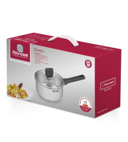 Ковш с крышкой 16 см 1,3 л RDS-1595 Quadro Rondell