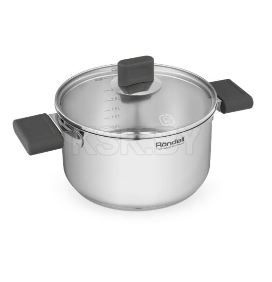 Кастрюля с крышкой 20 см 3,1 л RDS-1596 Quadro Rondell (RDS-1596) 