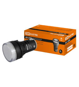 Лампа AD-22DS (LED) матрица 22 мм белый 36В AC/DC TDM SQ0702-0023