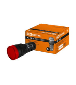 Лампа AD-16DS (LED) матрица 16 мм красный 110В AC/DC TDM SQ0702-0066