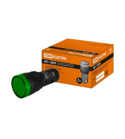 Лампа AD-16DS (LED) матрица 16 мм зеленый 24В AC/DC TDM SQ0702-0058