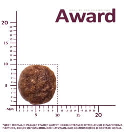 1+1 AWARD URINARY ADULT. Полнорационный сбалансированный сухой корм для профилактики мочекаменной болезни у взрослых кошек с куриц