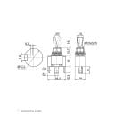 Выключатель-тумблер ASW-07D-2 1P 12В AC/DC 30А (3c) ON-OFF с фиксацией с желтой LED подсветкой TDM SQ0747-0292 (SQ0747-0292) 
