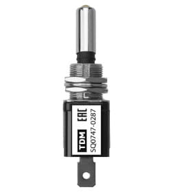 Выключатель-тумблер ASW-07D 1P 12В AC/DC 25А (3c) ON-OFF с фиксацией с желтой LED подсветкой TDM SQ0747-0287