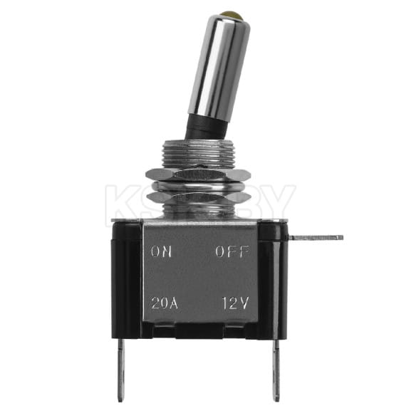 Выключатель-тумблер ASW-07D 1P 12В AC/DC 25А (3c) ON-OFF с фиксацией с желтой LED подсветкой TDM SQ0747-0287 (SQ0747-0287) 