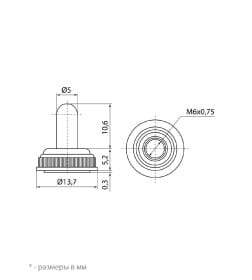 Защита WPC-05 для тумблеров типа MTS силикон TDM SQ0747-0303