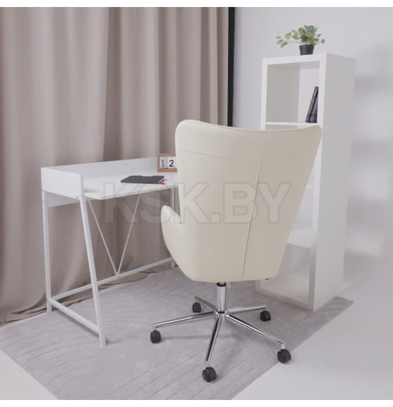 Кресло поворотное BELLA XL chrome, Pegasso крем (120870) 