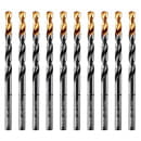 Сверло по металлу  5 мм, HSS-Tin, Golden Tip (10 шт.) Denzel 717213 (717213) 