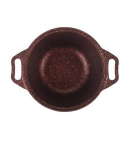 Кастрюля Kukmara (1л) кга12а "Granit ultra red" (стекл. крышка)