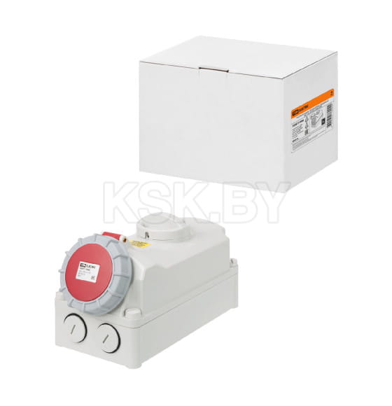 Розетка настенная с выключателем и блокировкой IP67 16А 3Р+РЕ+N 380В TDM SQ0611-0066 (SQ0611-0066) 