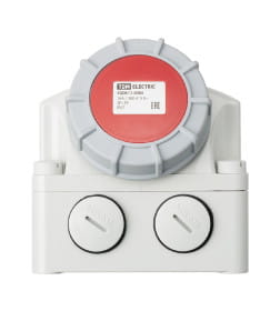 Розетка настенная с выключателем и блокировкой IP67 16А 3Р+РЕ 380В TDM SQ0611-0065