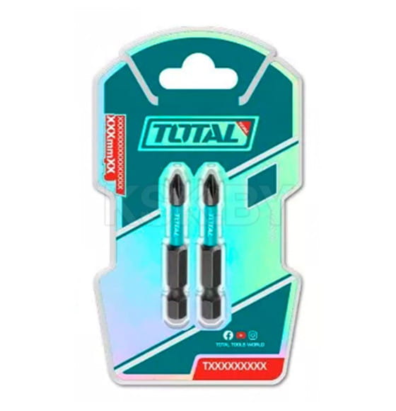 Бита PH 1х50 мм ударная (2 шт.) TOTAL TACIM71PH150 (TACIM71PH150)