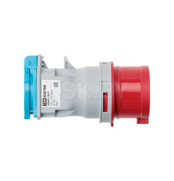 Адаптер IP44 16A с 3Р+PЕ+N 380В на 2Р+PЕ 220В TDM SQ0611-0071 (SQ0611-0071) 