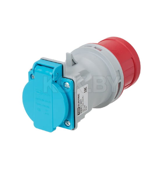 Адаптер IP44 16A с 3Р+PЕ+N 380В на 2Р+PЕ 220В TDM SQ0611-0071 (SQ0611-0071) 