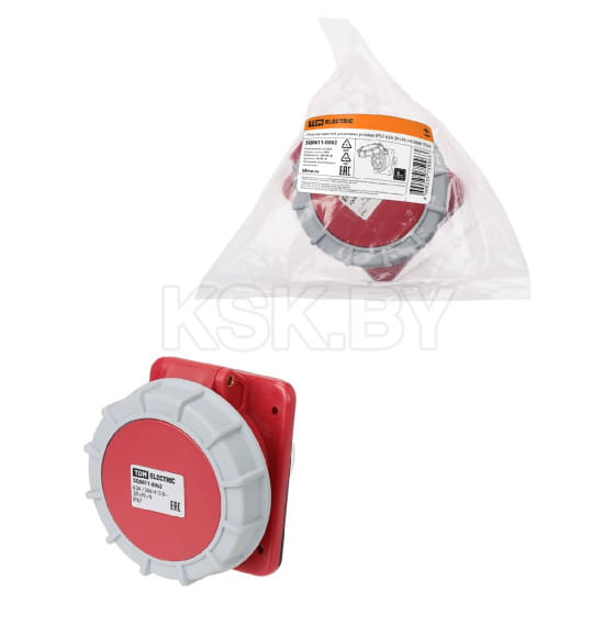 Розетка скрытой установки угловая IP67 63А 3Р+РЕ+N 380В TDM SQ0611-0062 (SQ0611-0062) 