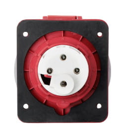Розетка скрытой установки угловая IP67 63А 3Р+РЕ 380В TDM SQ0611-0061