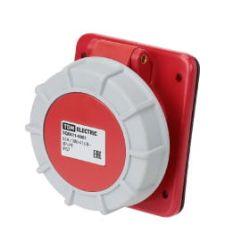 Розетка скрытой установки угловая IP67 63А 3Р+РЕ 380В TDM SQ0611-0061