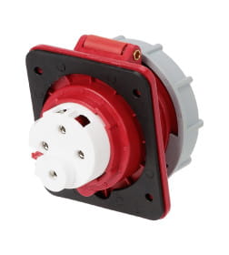 Розетка скрытой установки угловая IP67 63А 3Р+РЕ 380В TDM SQ0611-0061