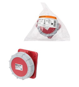 Розетка скрытой установки угловая IP67 32А 3Р+РЕ+N 380В TDM SQ0611-0060