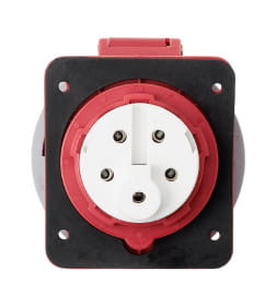 Розетка скрытой установки угловая IP67 32А 3Р+РЕ+N 380В TDM SQ0611-0060