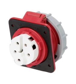 Розетка скрытой установки угловая IP67 32А 3Р+РЕ+N 380В TDM SQ0611-0060