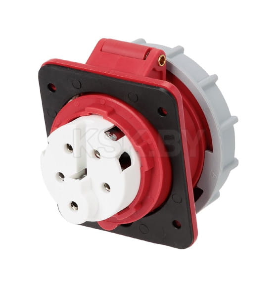 Розетка скрытой установки угловая IP67 32А 3Р+РЕ+N 380В TDM SQ0611-0060 (SQ0611-0060) 