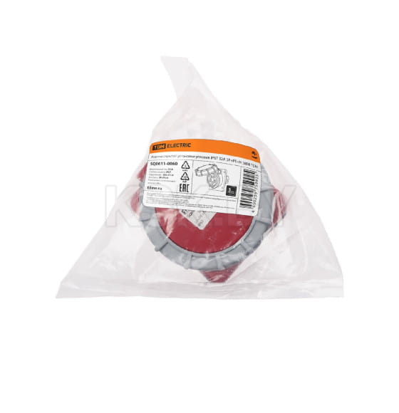Розетка скрытой установки угловая IP67 32А 3Р+РЕ+N 380В TDM SQ0611-0060 (SQ0611-0060) 