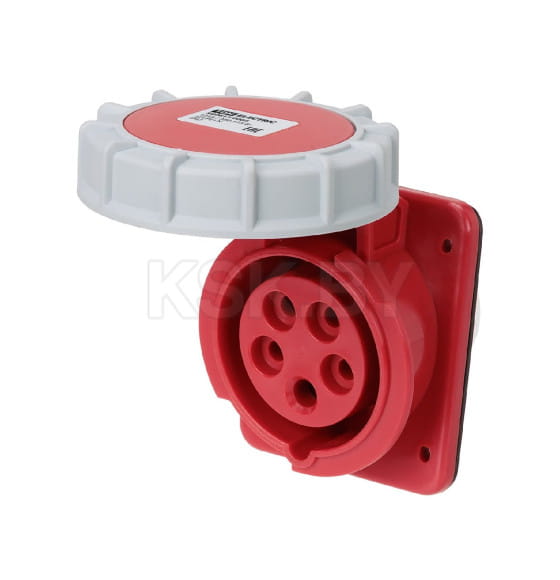 Розетка скрытой установки угловая IP67 125А 3Р+РЕ+N 380В TDM SQ0611-0064 (SQ0611-0064) 