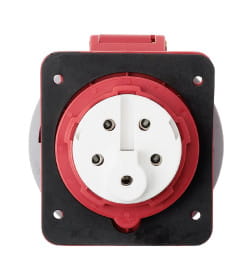 Розетка скрытой установки угловая IP67 125А 3Р+РЕ+N 380В TDM SQ0611-0064