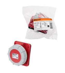 Розетка скрытой установки угловая IP67 125А 3Р+РЕ 380В TDM SQ0611-0063