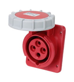 Розетка скрытой установки угловая IP67 125А 3Р+РЕ 380В TDM SQ0611-0063