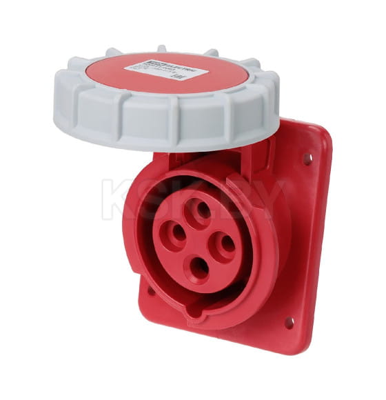 Розетка скрытой установки угловая IP67 125А 3Р+РЕ 380В TDM SQ0611-0063 (SQ0611-0063) 