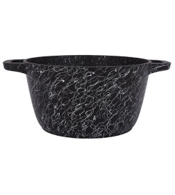 Кастрюля Kukmara (2,5л) кчс25а "Грация" (черный/серебро) стекл. крышка