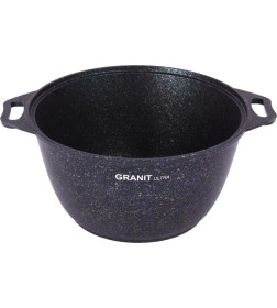 Кастрюля Kukmara (4л) кгг42а "Granit ultra blue" (стекл. крышка)