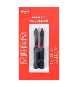 Бита PZ 1х50 мм ударная (2 шт.) ELITECH 1820.151800