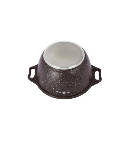 Кастрюля Kukmara (3л) кмки32а "Marble Induction" (коф. мр. ст/ кр. индукц.)