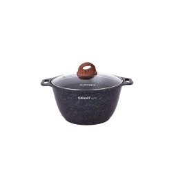 Кастрюля Kukmara (4л) кгг42а "Granit ultra blue" (стекл. крышка)