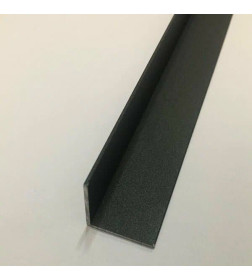 Алюминиевый уголок 25x25x1,2мм черный муар 2,7м