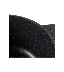 Кастрюля из литого алюминия со стеклянной крышкой 24 см 4 л MAUNFELD GALAXITE MF24GLX01CR